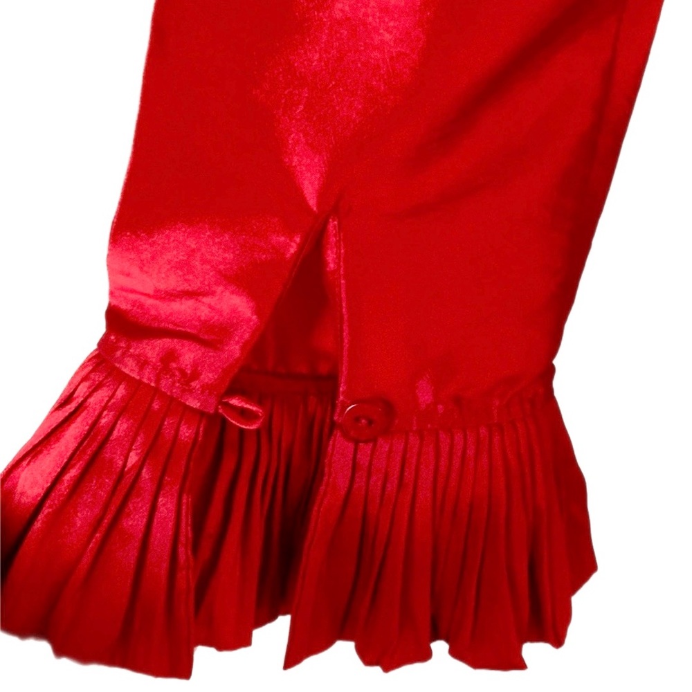 Stunning Unbranded taffeta style formal jacket with pleated ruffle collar - Picture 9 of 12